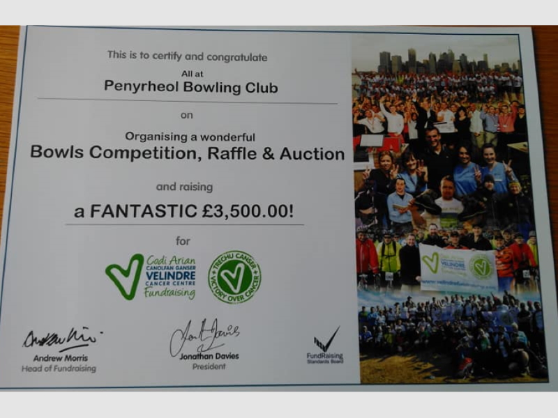 Total raised for Velindre in 2018