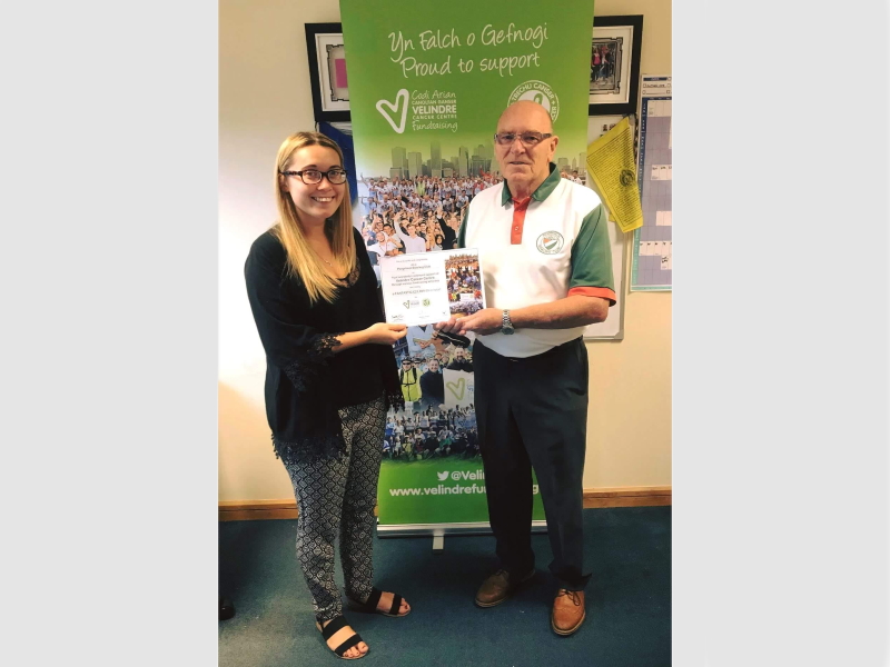 Presentation of Velidre Charity Certificate